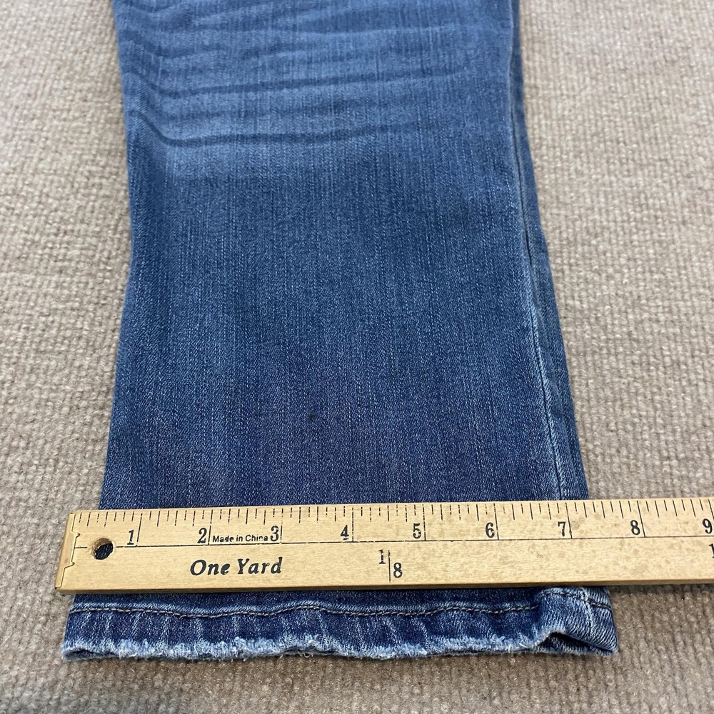 Judy Blue Capri Jeans Womens 14W Dark Wash High Rise Distressed Stretch Denim - Picture 11 of 12
